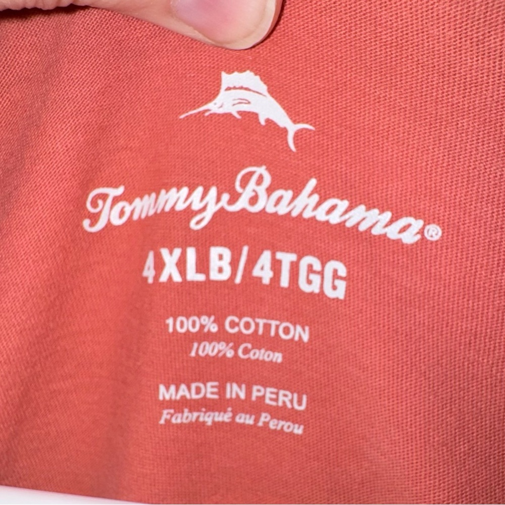 Tommy Bahama Sand Bar Coral Short-Sleeve Logo Crew Tee - EUC - Picture 6 of 7
